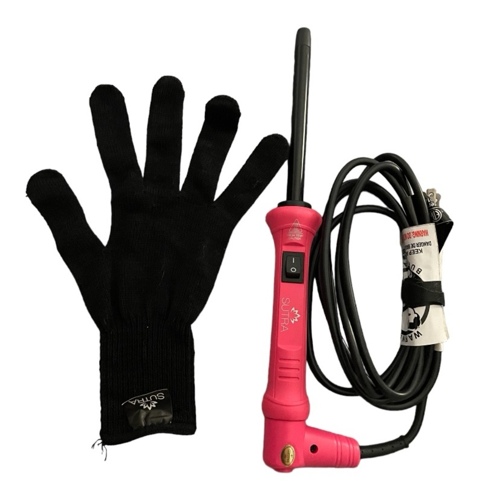 Sutra Clipless Curling Iron Wand & Heat Resistant Glove Curlingwand